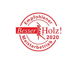 Besser mit Holz Empfohlener Meisterbetrieb 2020