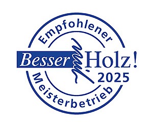 Stempel Empfohlener Holzbaumeister 2025